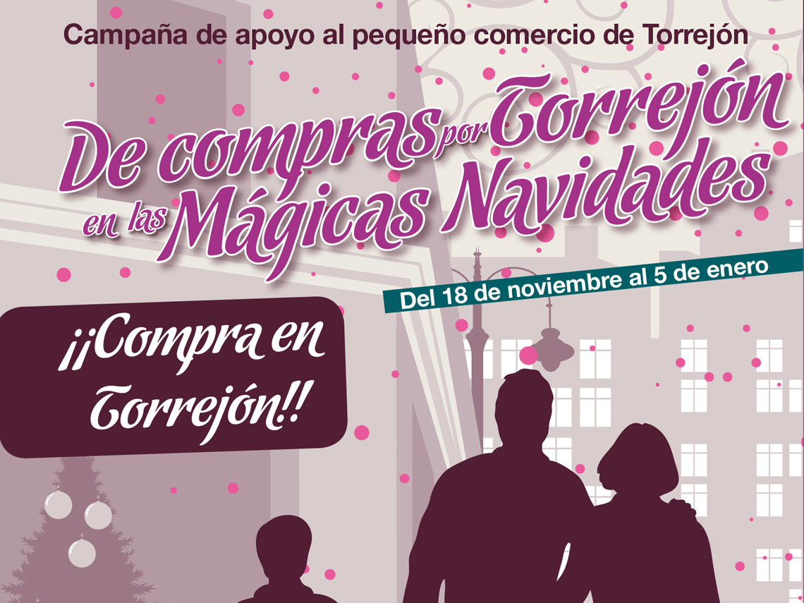 Vuelve “De compras por Torrejón en las Mágicas Navidades”, para apoyar al comercio de la ciudad y premiar a los clientes que realicen sus compras en alguno de los 367 establecimientos participantes en la campaña