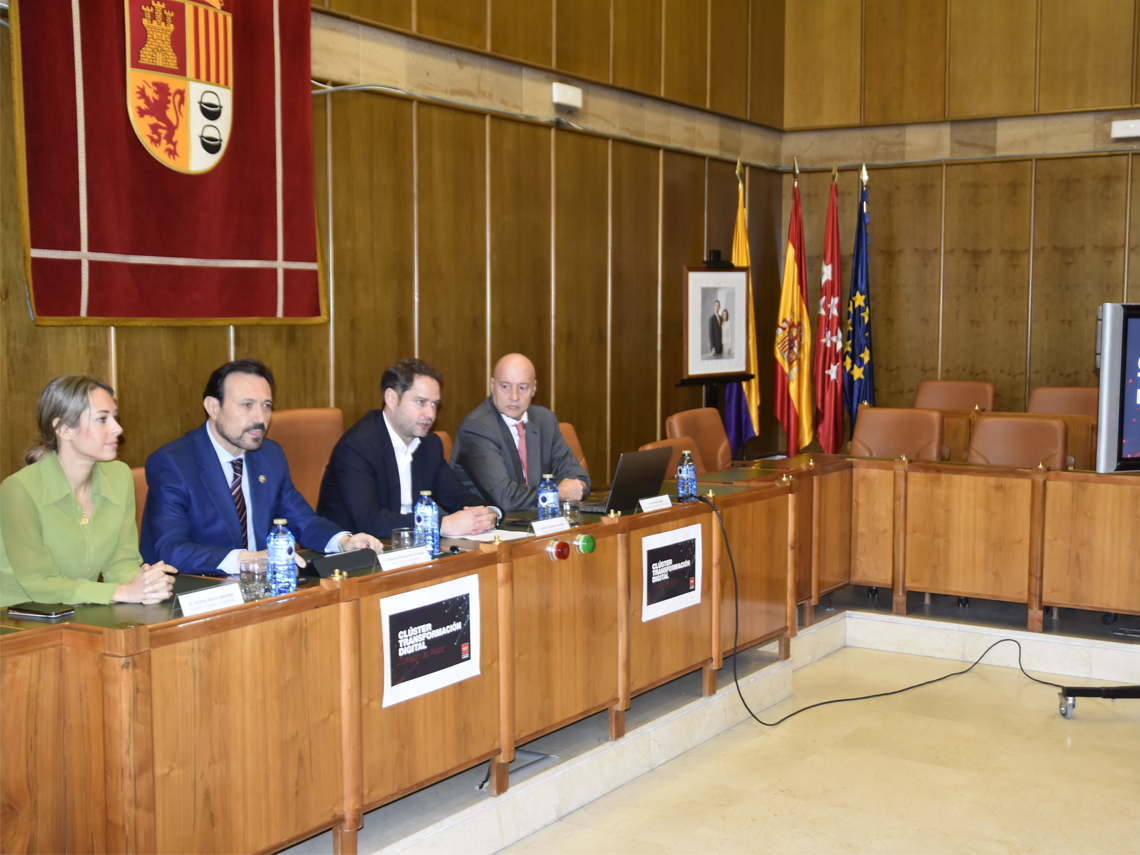 Primera sesión ejecutiva del clúster de Transformación Digital de la Comunidad de Madrid en Torrejón de Ardoz, una iniciativa pionera que situará a la ciudad torrejonera como un referente tecnológico