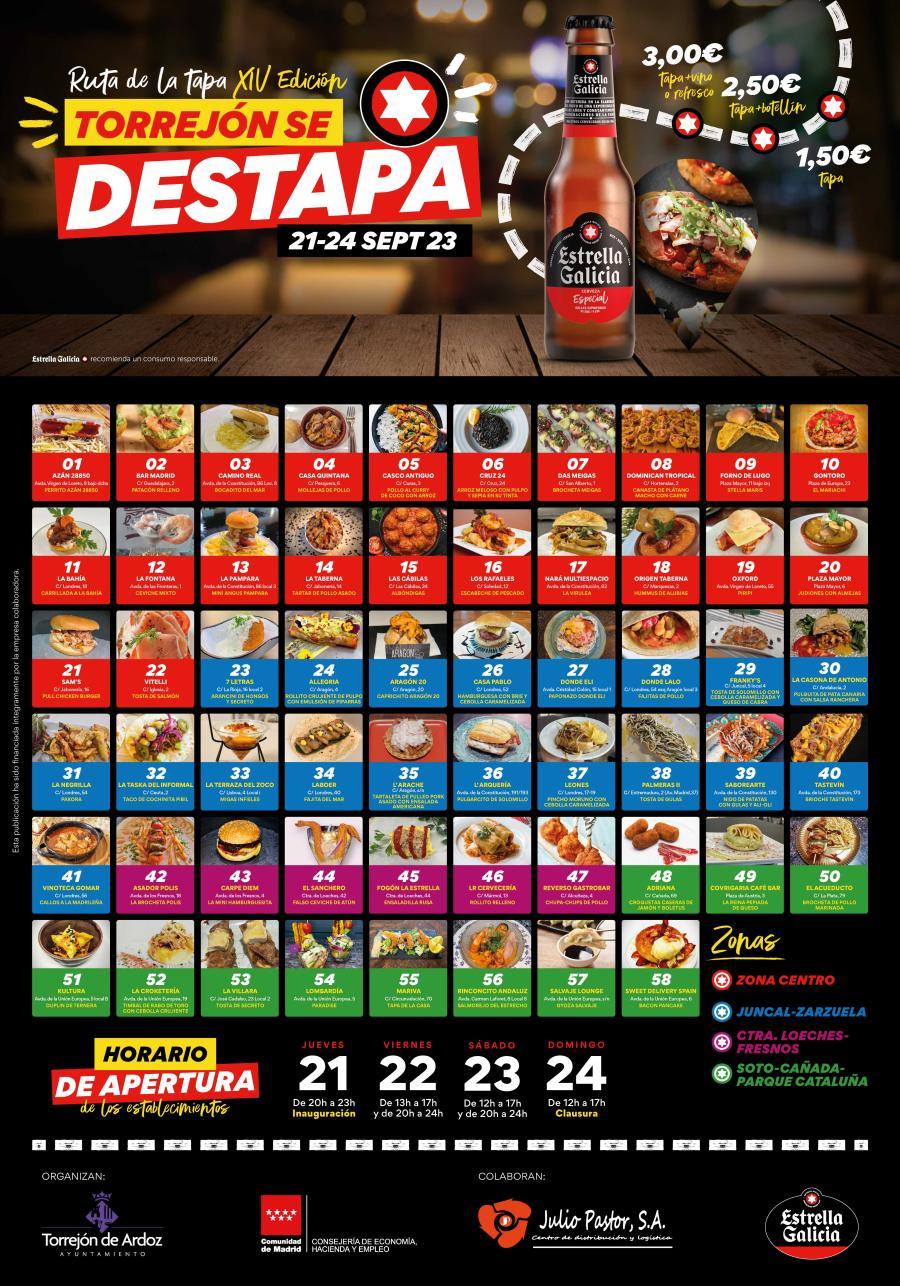 Ruta de la Tapa Torrejón se Destapa 2023